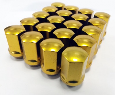 (Single) 12x1.25 19 Hex 35mm TPi XR Alloy Racing Nut Gold