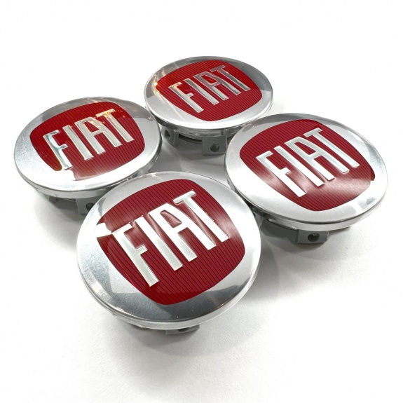 4x Fiat 55mm Alloy Wheel Hub Centre Caps Set Of 4 Centre Cap Brand New