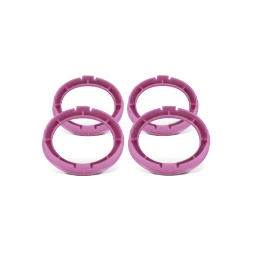 Set of Four Spigot Rings 72.5 - 64.1 Tpi Pink