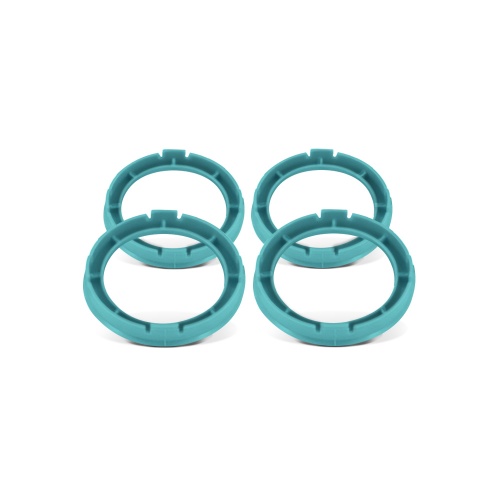 Set of Four Spigot Rings 60.1 - 59.1 Tpi Sea Foam Green