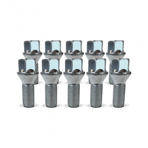 (Set of 10) 12x1.50 32mm Tapered 17 Hex Wheel Bolts