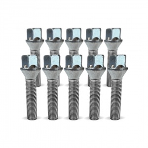 (Set of 10) 14x1.25 40mm Tapered 17 Hex Wheel Bolts