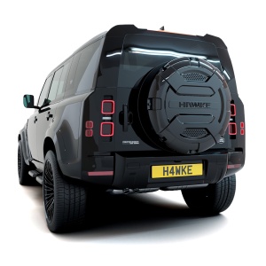 Hawke Elite Rear Wheel Cover Gloss Black Fits Defender 110 L663 MY20