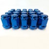 (Set of 10) 12X1.25 19Hex TPi Steel Bulge Acorn Wheel Nut Blue