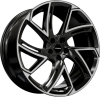 Hawke Condor wheels 22 x 9.5j 5x108 | Black Polish Set of four | fits Volvo X models models