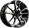 HAWKE Falkon Alloy Wheels 22 inch 5x120 (ET42) | Black Polish x 4 | fits Range Rover Sport, Vogue and Discovery models