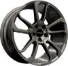 HAWKE Falkon Alloy Wheels 22 inch 5x120 (ET45) | Gunmetal x 4 | fits Range Rover Sport, Vogue and Discovery models