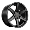 HAWKE Ridge Alloy Wheels 20 inch 6x139 (ET30) | Matt Black x 4 | fits Ford Ranger, Mitsubishi L200 and Toyota Hilux models