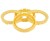 (Single) Spigot Ring 72.5 - 58.1 TPi Lemon Yellow