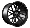Cades Hera wheels 20 inch 5x114 | Jet Black Set of four with wider rears | fits Ford Mustang