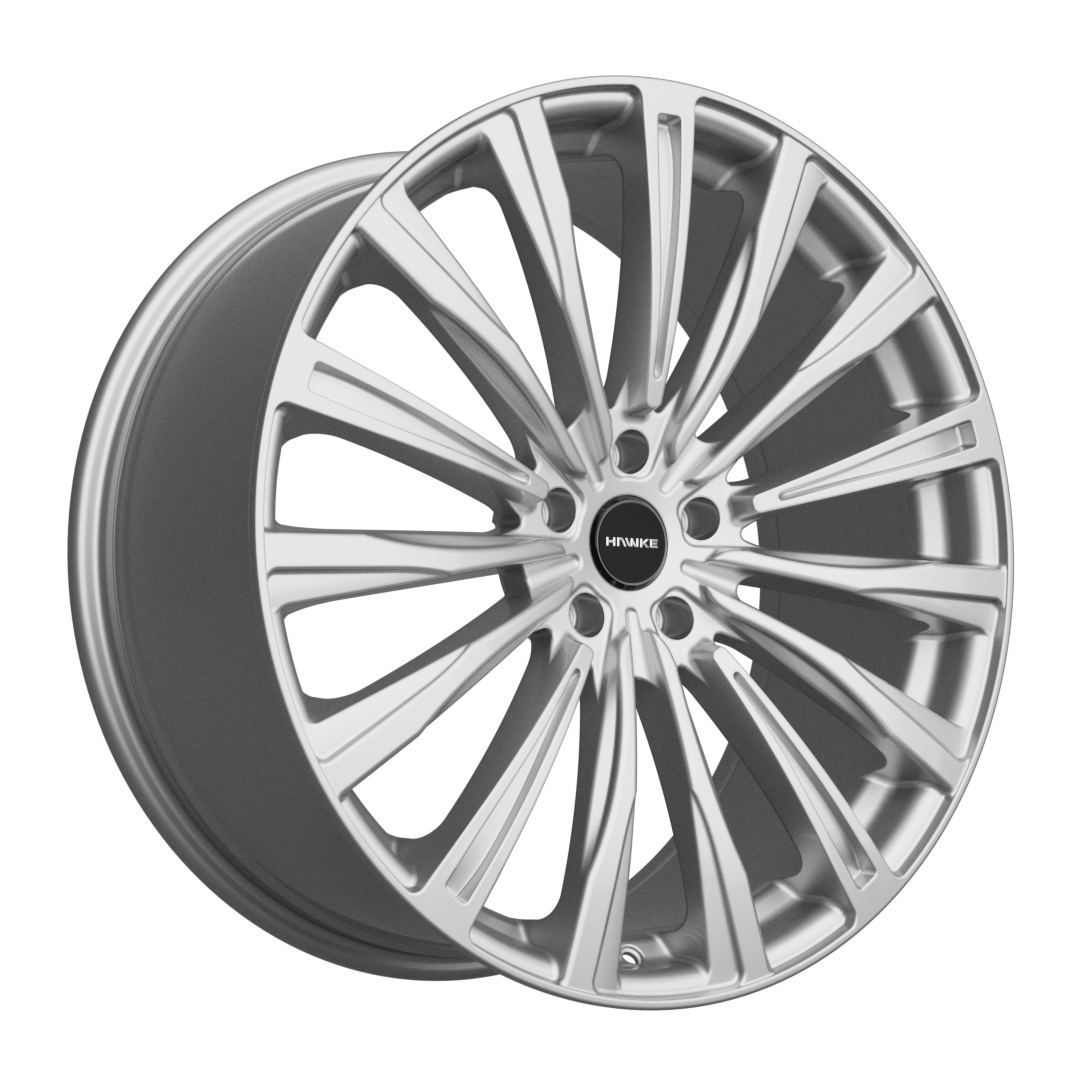 HAWKE Chayton Alloy Wheels 22 inch 5x112 (ET30) | Silver x 4 | fits Bentley GT and GTC models