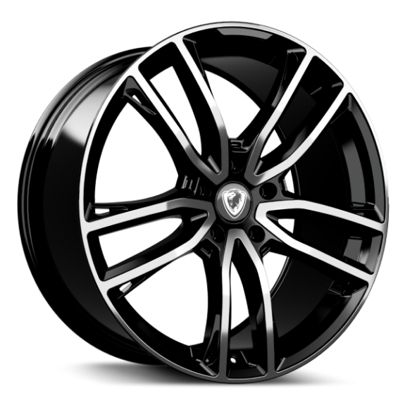 22 inch Cades Helious Alloy Wheel | Black Polish