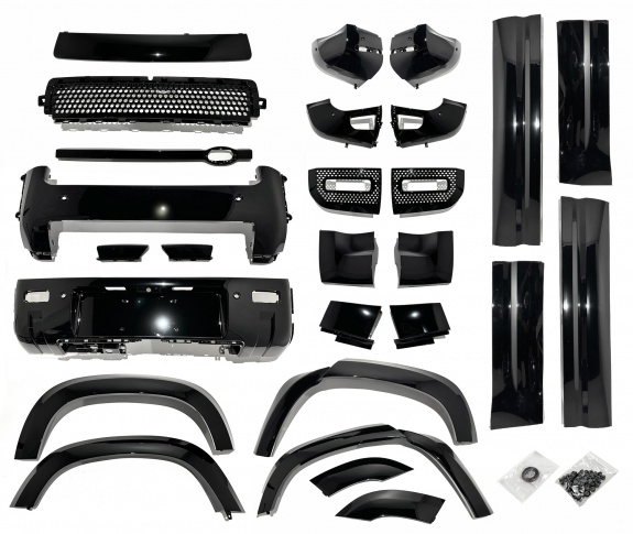 HAWKE Black Pack Styling Kit Upgrade fits Land Rover Defender 110 2020+ Upgrade