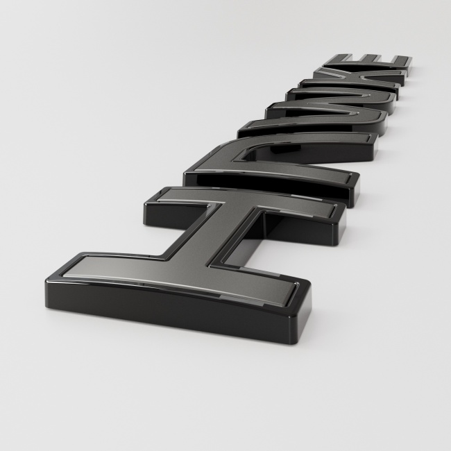 Range Rover Size 3D Gloss Black Bonnet or Boot/Tailgate Letters with ...