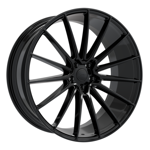 24 inch Hawke Luxor Alloy Wheels | Gloss Black | 5x120 Bolt pattern (PCD) | Set of 4