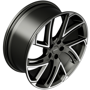 22 inch Hawke Condor Alloy Wheels | Matt Gunmetal Polish | 5x108 Bolt pattern (PCD) | Set of 4