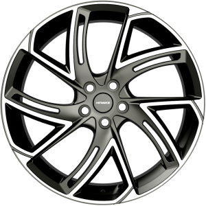 22 inch Hawke Condor Alloy Wheels | Matt Gunmetal Polish | 5x108 Bolt pattern (PCD) | Set of 4