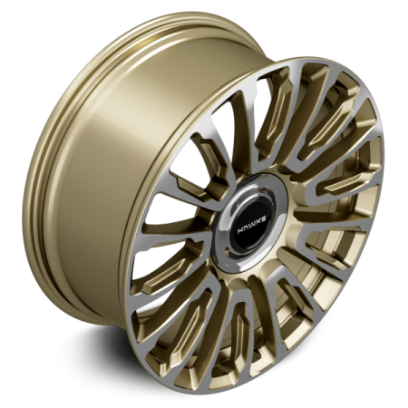 22 inch Hawke Dresden Alloy Wheel | Light Gold Polished