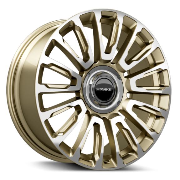 22 inch Hawke Dresden Alloy Wheel | Light Gold Polished