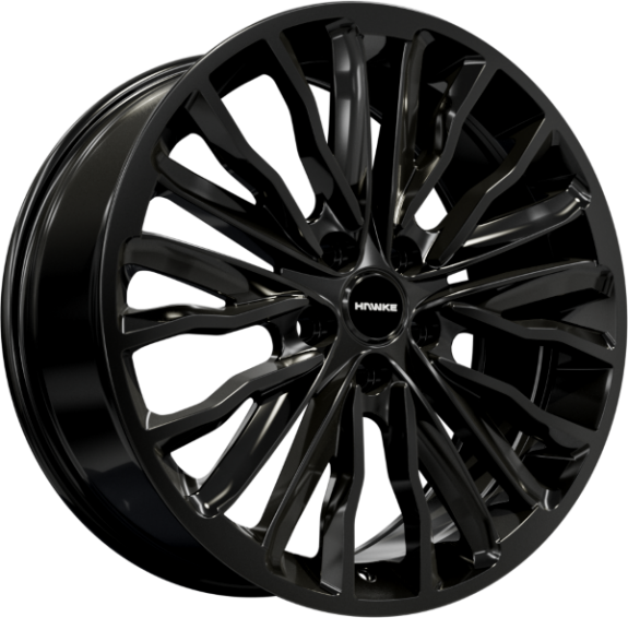 HAWKE Harrier Alloy Wheels 22 inch 5x120 (ET40) | Black x 4 | fits Range Rover Sport, Vogue and Discovery models