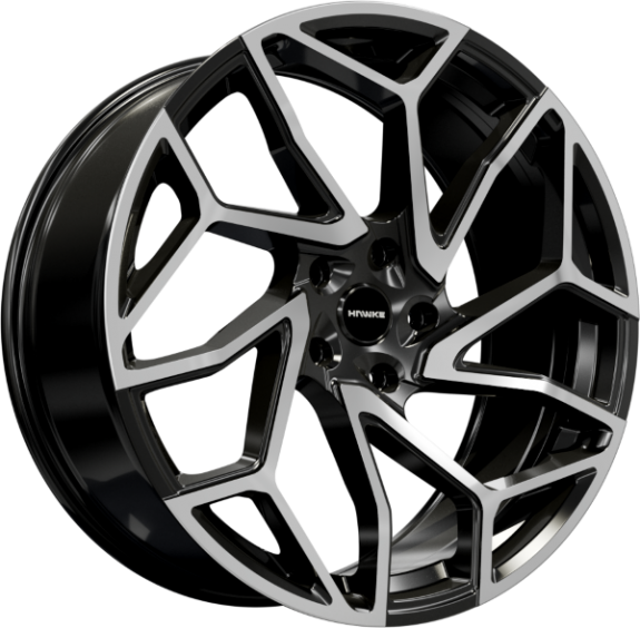 22 inch Hawke Khotan Alloy Wheel | Black Polished