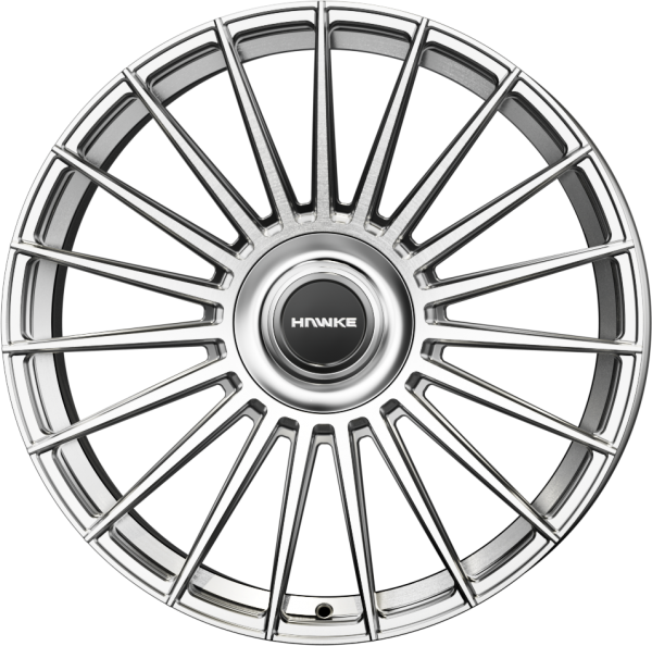 24 inch Hawke Marquis Forged (front) Alloy Wheel | Brushed Silver