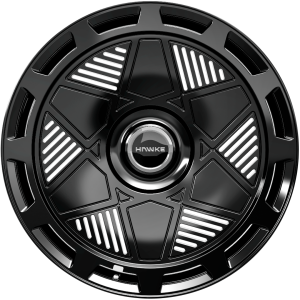 24 inch Hawke Quartz Forged Alloy Wheels | Black | 5x112 Bolt pattern (PCD) | Set of 4