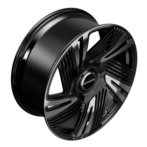 24 inch Hawke Revenant Forged (rear) Alloy Wheel | Black Polished | Cullinan | Single Wheel