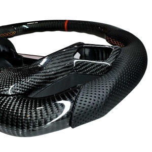 Real Carbon Fibre & Leather Steering Wheel Fits Ford Ranger Raptor PX2 ...