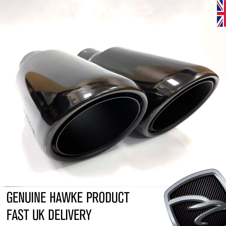 HAWKE 2010 Straight fit Exhaust Tips with Black shells for Range Rover Sport 2009-2013