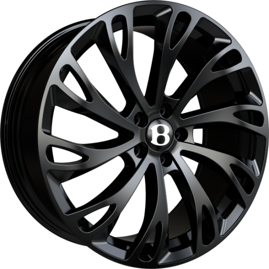 SSR IV Alloy Wheels 22 inch 5x130 (ET20) | Jet Black x 4 | fits Bentley Bentayga models