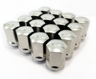(Set of 10) 12X1.50 19Hex 35mm TPi Xr Alloy Racing Nut Silver