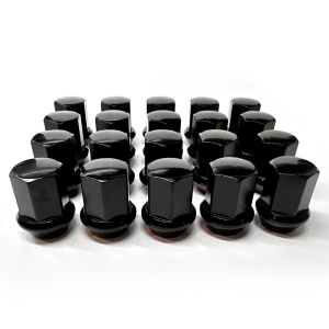 20 x 14.50 Black Tapered Wheel Nuts To Fit Range Rover L460 Wheels To L494 Sport