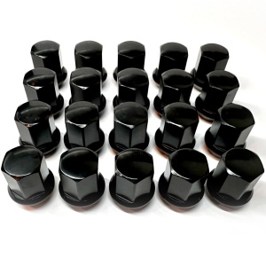 20 x 14.50 Black Tapered Wheel Nuts To Fit Range Rover L460 Wheels To L494 Sport