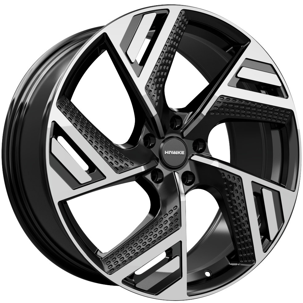 20 inch Hawke Valor Alloy Wheel | Black Polished