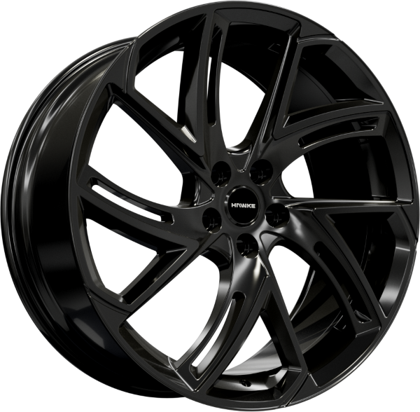 Hawke Condor wheels 22 x 9.5j 5-108 | Gloss Black Set of four | fits Range Rover Sport, Vogue, Discovery