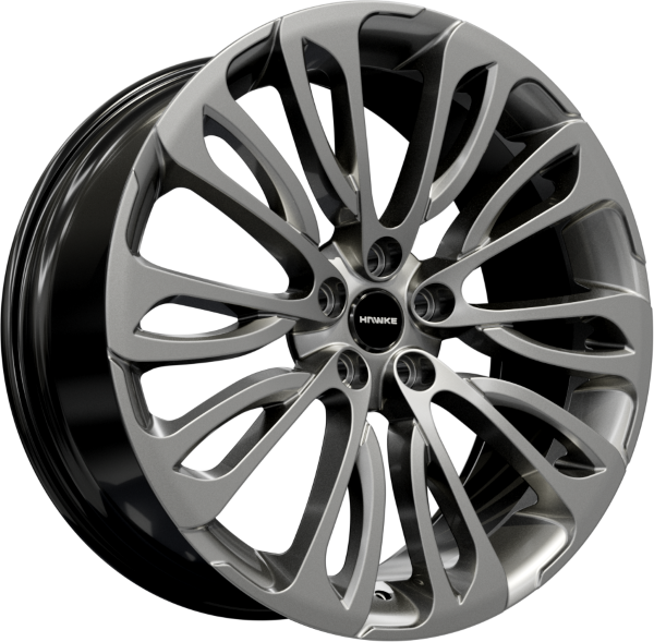 HAWKE Halcyon Alloy Wheels 22 inch 5x120 (ET40) | Silver x 4 | fits Range Rover Sport, Vogue and Discovery models