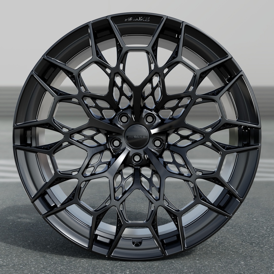 24 inch Hawke Helion Forged (rear) Alloy Wheel | Black | 5x120 Bolt ...