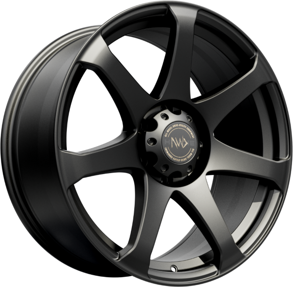 HAWKE Peak Alloy Wheels 20 inch 6x139 (ET30) | Matt Black x 4 | fits Ford Ranger, Mitsubishi L200 and Toyota Hilux models