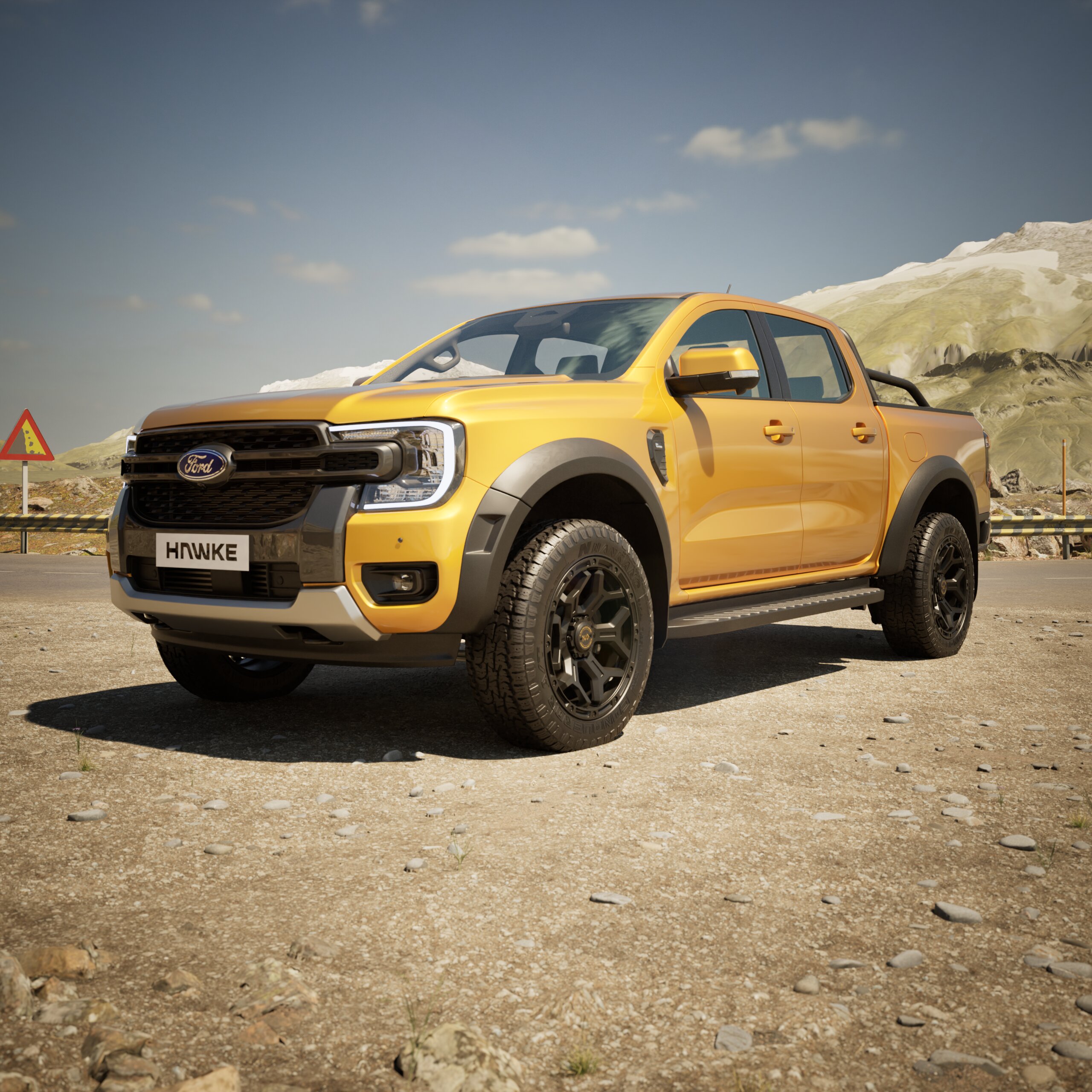 Ford Ranger Raptor Arches Hawke Wide Arch Kit Smooth Raptor Style Wheel Arch Extensions To Fit ...