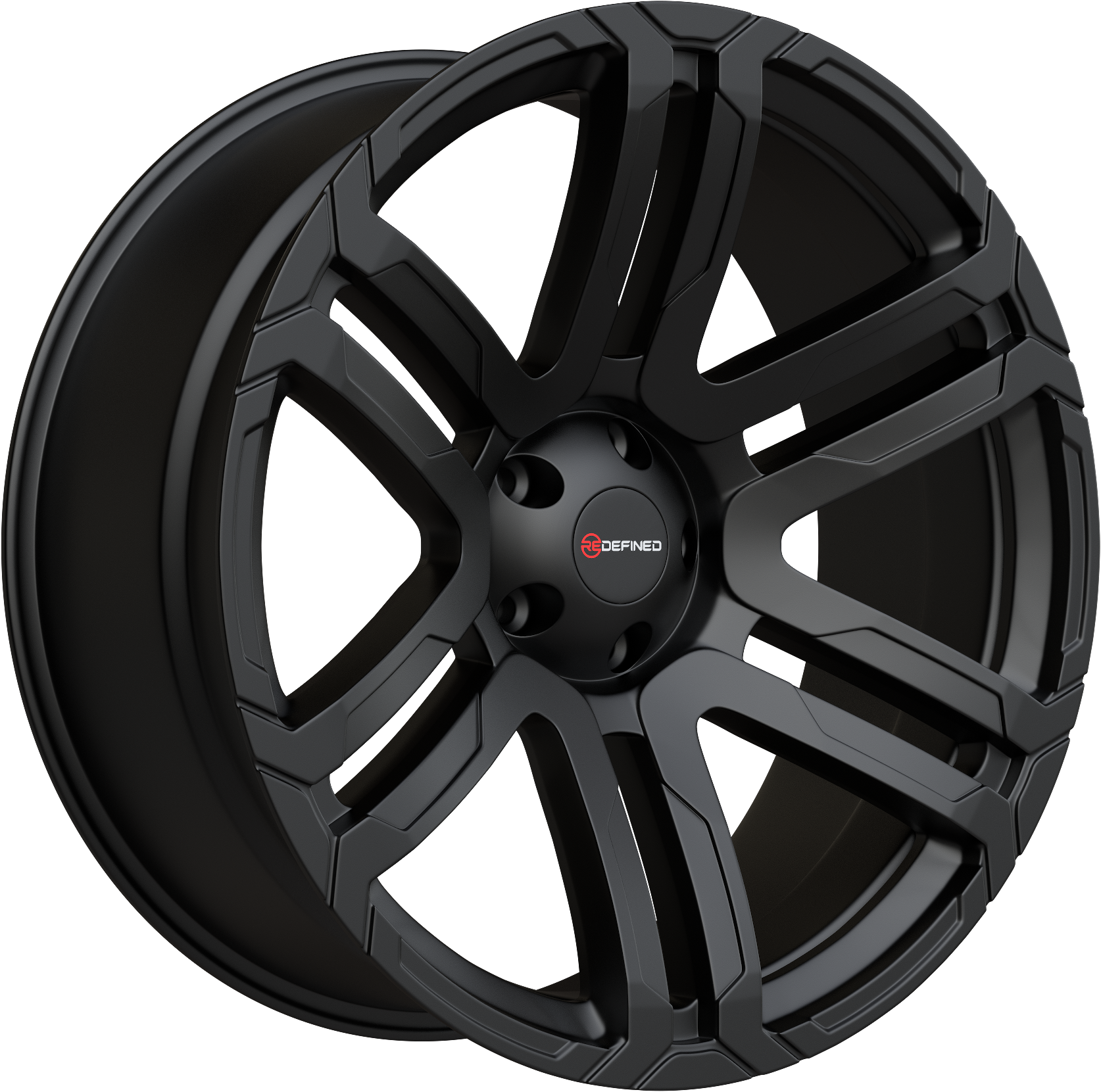 22 inch Redefined Reactor Alloy Wheel | Matt Black | 5x120 Bolt pattern (PCD)