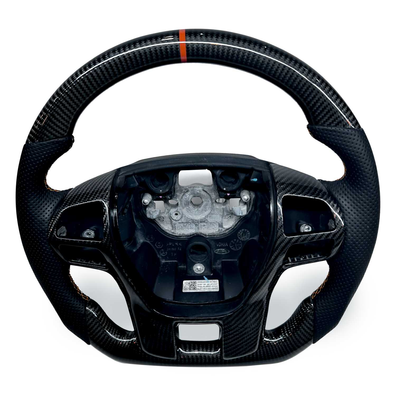 Real Carbon Fibre & Leather Steering Wheel Fits Ford Ranger Raptor PX2 ...