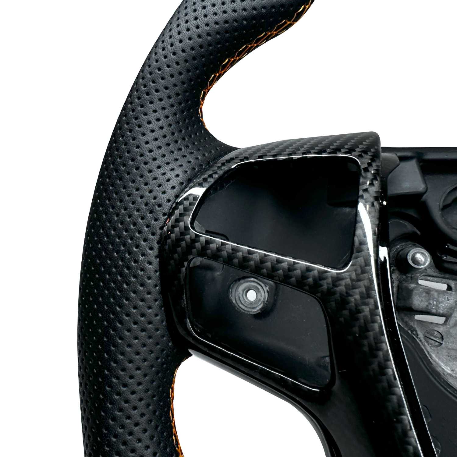 Real Carbon Fibre & Leather Steering Wheel Fits Ford Ranger Raptor PX2 ...