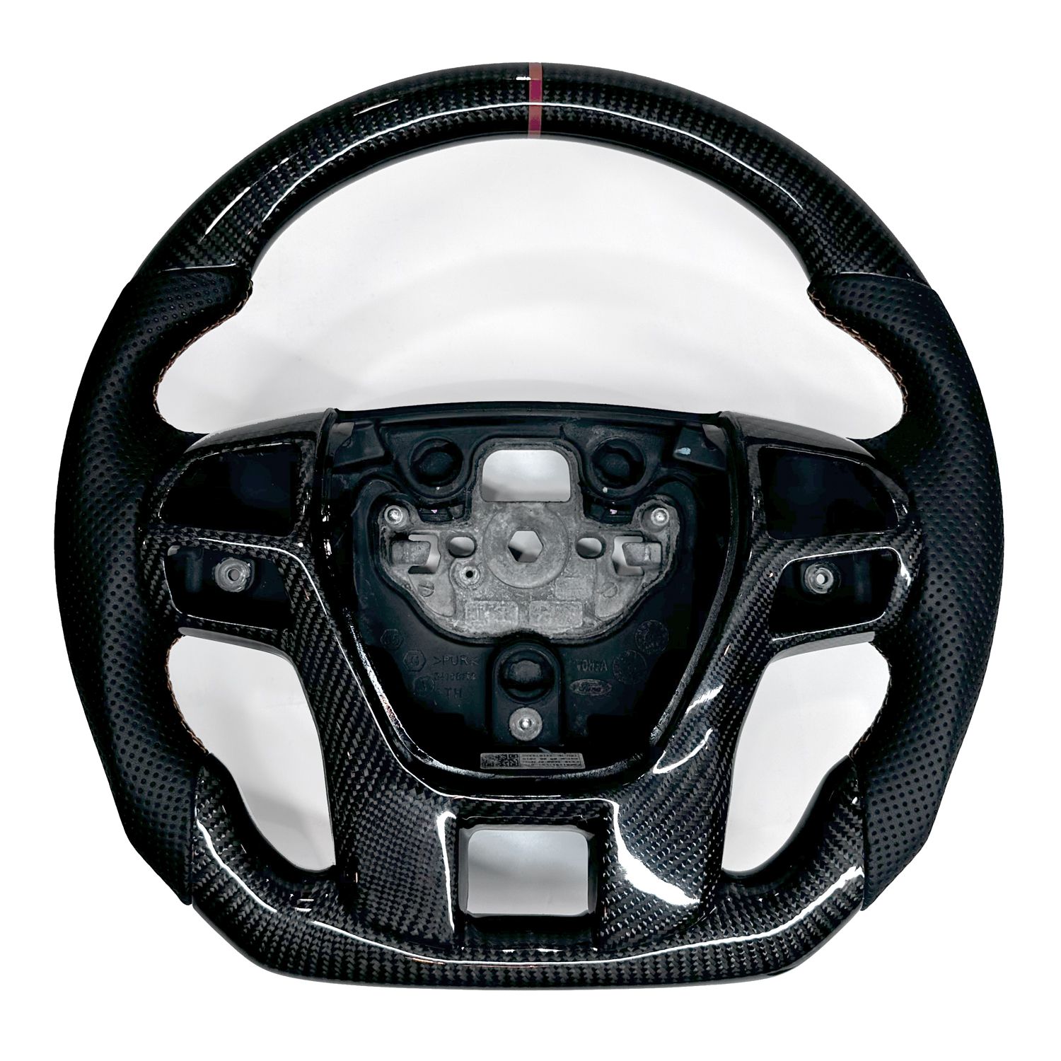 Real Carbon Fibre & Leather Steering Wheel Fits Ford Ranger Raptor PX2 ...