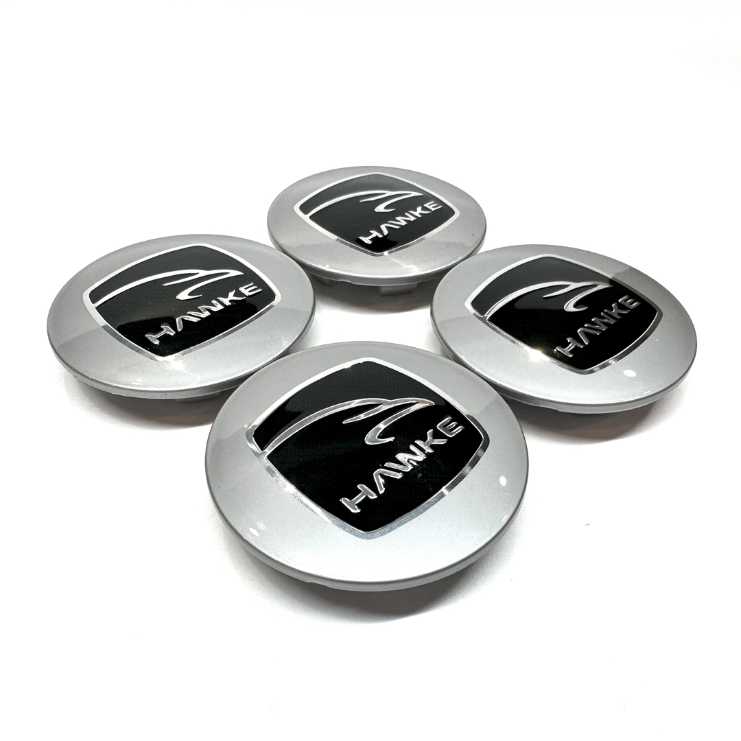 HAWKE Alloy Wheel Centre Caps - Silver