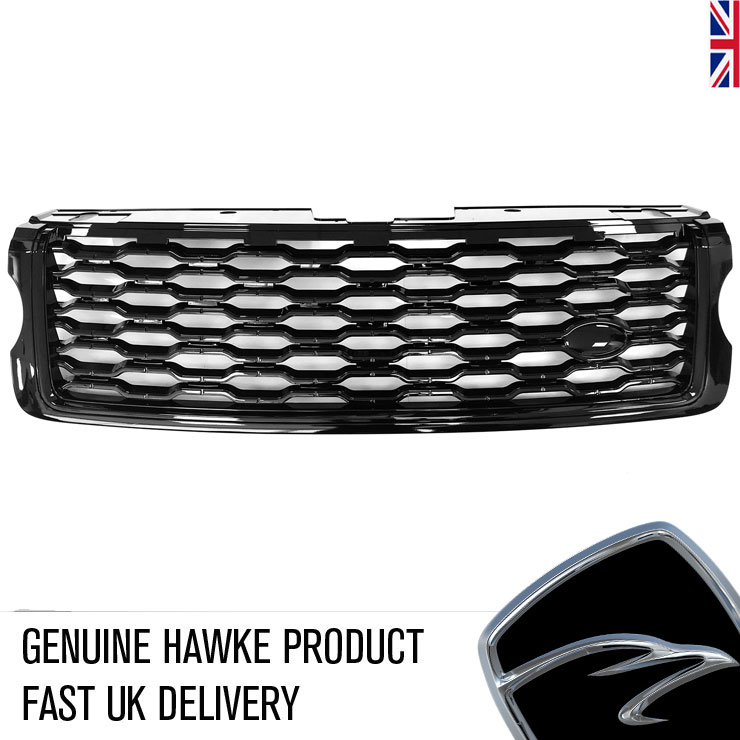 HAWKE Compatible Front Grille Black 2018 Look fits Vogue L405 2013 - 2017