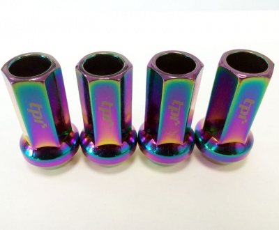 Bundle of 5 Packs (Total 20) 12X1.25 19Hex 45mm TPi Polarised Racing Nut (packs of four)