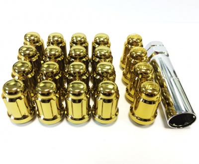 12x1.50 20D 33L TPi SD (Tuner) Nutz Steel Gold 20 Pack with Locks