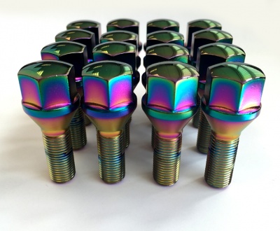 (Set of 10) 12X1.50 27mm Tapered 17Hex TPi Polarised Bolts