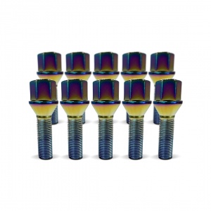 (Set of 10) 12X1.25 28mm Tapered 19Hex TPi Polarised Bolts
